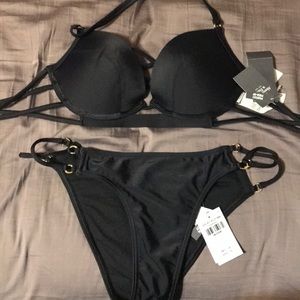 Abercrombie black bikini set